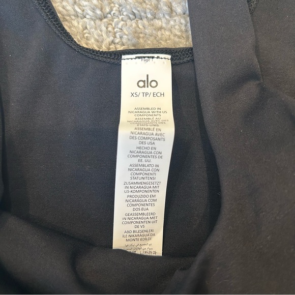 Alo Women’s Softsculpt Precision Tank Black Size XS NEW - Picture 3 of 4